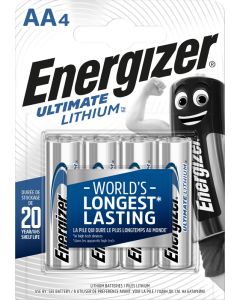 Pile Energizer Ultimate Lithium AA / E91 / L91 (confezione da 4)