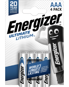 Pile Energizer Ultimate Lithium AAA / E92 / L92 (confezione da 4)