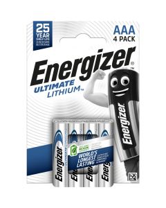 Pile Energizer Ultimate Lithium AAA / E92 / L92 (confezione da 4)