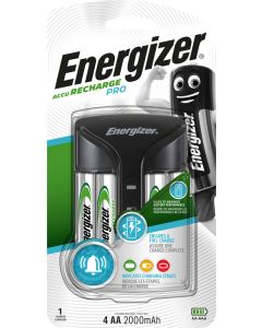 Caricabatterie Energizer Pro EU con 4 batterie Energizer AA da 2000mAh