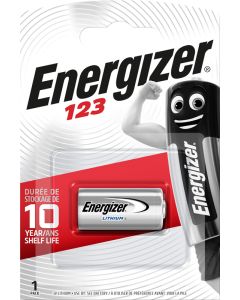 Batteria Energizer al litio per foto/sveglia 123 (confezione da 1)
