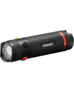 Torcia a mano Coast TX12 con luce bianca, rossa e verde - 400 lumen