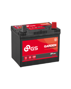 GS YUASA GS-U1R 12V 30Ah 330A Batterie für Gartentraktoren + Pole auf der rechten Seite