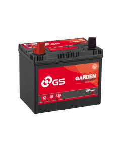 GS YUASA GS-U1 12V 30Ah 270A  Batteri til bl.a. Havetraktor + Pol til venstre