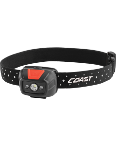 Coast FL19 Lampada frontale (415 lumen) con luce rossa e bianca - in blister