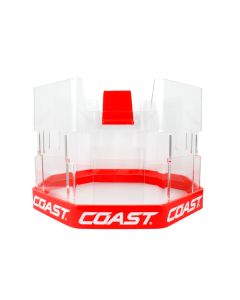 Espositore in acrilico Coast per 2 lampade frontali
