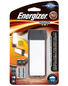 Energizer LED Compact Fusion, lanterna e torcia 2in1, incl. 2 batterie alcaline AAA