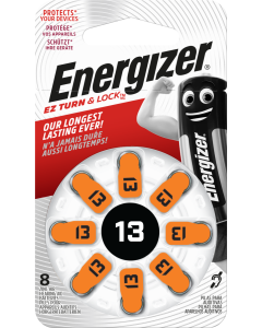 Batterie Energizer per apparecchi acustici 13 (confezione da 8)