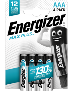 Energizer Max Plus AAA/E92 (4 pezzi in blister)