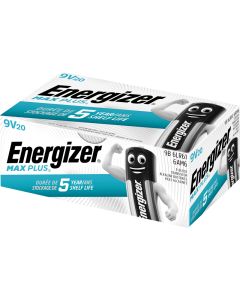 Energizer Max Plus 9v/522 (confezione da 20)