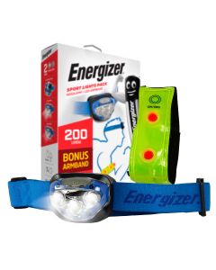 Energizer Lampada frontale a LED 200 lumen con bracciale a LED