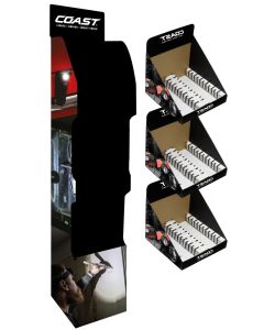 Coast Universal Floor Display Incl. 3x Counter Top display