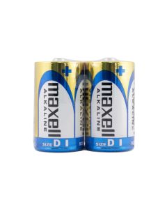 Batterie alcaline Maxell D / LR20 Shrink a lunga durata - 2 pz.