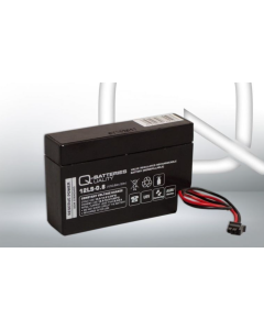 Q-Batteries 12LS-0.8 12V 0,8Ah AGM Blei-Vlies Akku für Heim & Haus Rolladen