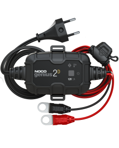 Noco Genius 2D Caricabatterie per 12V 2000mA (Wet, Gel, MF, CA, EFB, AGM)