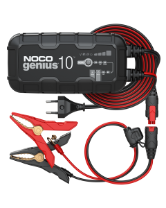 Noco Genius 10 Caricabatterie per batterie da 6V e 12V 10000mA (umido, gel, MF, MF, CA, EFB, AGM e ioni di litio)