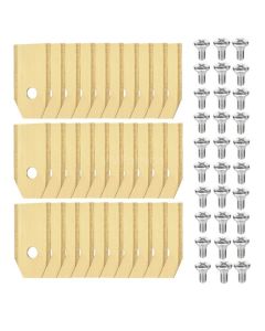 30x Lame per Husqvarna Automower / Gardena / Greenworks Optimow - Acciaio rivestito in titanio incl. viti - Japcell