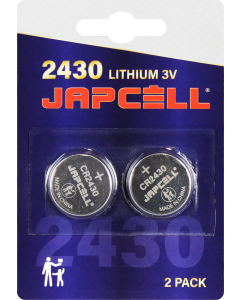 JAPCELL Batterie al Litio CR2430 - confezione da 2 pezzi.