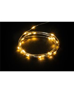 Goobay Lichterkette mit 20 LED Lichtern silberfarbig 2 Stück