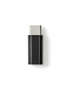 NEDIS, USB 2.0-adapter   Type C-hanstik - Micro B-hunstik   Sort