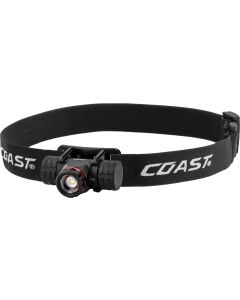 COAST XPH25R Lampada frontale ricaricabile (410 lumen) con indicatore di batteria - in confezione blister - confezione con doppio verso
