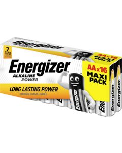 Batterie alcaline Energizer Power AA / E91 (confezione da 16 pezzi)