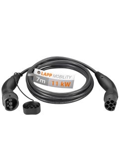 LAPP Typ 2 Ladekabel für Elektroauto - 11kW 7m, schwarz