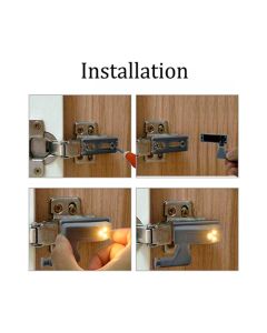 Luce per armadio a LED - Installazione a cerniera