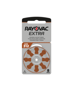 Rayovac Extra 312 (8 pezzi) Batterie per apparecchi acustici - 0% Mercurio