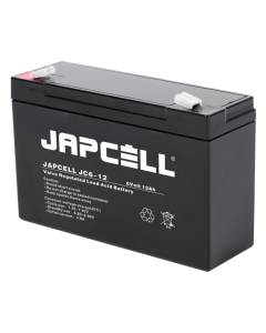 Japcell JC6-12 6V 12Ah batteria al piombo AGM