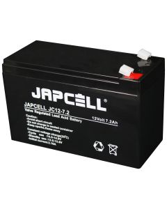Japcell JC12-7.2 F1 12V 7,2Ah batteria al piombo AGM (4,8 mm)