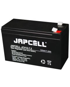 Japcell JCV12-7.2 F1 12V 7,2Ah batteria al piombo AGM (4,8 mm) – Premium