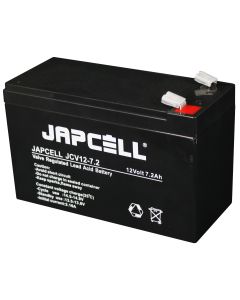 Japcell JCV12-7.2 F2 12V 7,2Ah batteria al piombo AGM (6,3 mm) – Premium