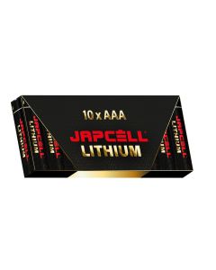 JAPCELL Batterie al litio AAA (confezione da 10)