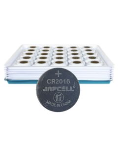 Japcell CR2016 batterie al litio a bottone - 200 pezzi - confezione industriale