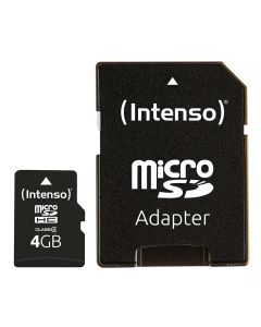 Intenso® Micro SD 4GB Scheda di memoria incl. adattatore