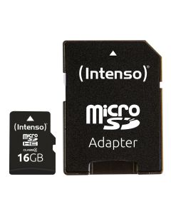 Intenso® Micro SD 16GB Scheda di memoria incl. adattatore