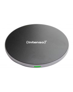 Intenso® Caricabatterie Wireless QI 15W Nero, Alluminio incluso cavo USB-C e caricatore rapido 20W (PD 3.0/QC 4.0)