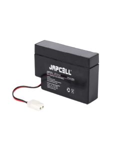 Japcell JC12-0.8AMP Batteria al piombo acido da 12V 0.8Ah con connettore AMP