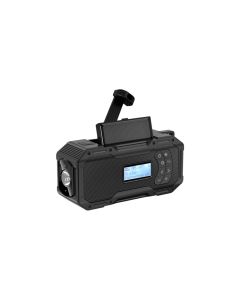 Batteria della radio di emergenza/crank/solare/USB-C (FM/DAB/Light) - Batteria extra large da 5000 mAh