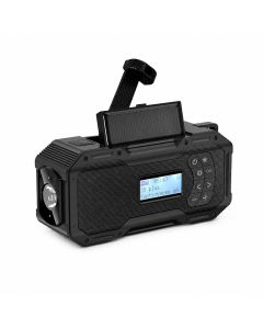 Batteria della radio di emergenza/crank/solare/USB-C (FM/DAB/Light) - Batteria extra large da 5000 mAh
