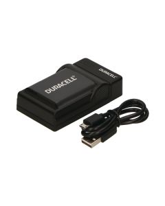 Caricabatterie Duracell per fotocamere digitali, compatibile, tra l'altro, con Olympus LI-90B, LI-92B