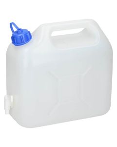 Bidone per l'acqua con rubinetto e tappo a vite - 5 L.