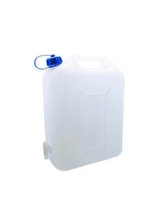 Bidone per l'acqua con rubinetto e tappo a vite - 10 L.