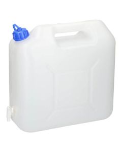 Bidone per l'acqua con rubinetto e tappo a vite - 15 L.