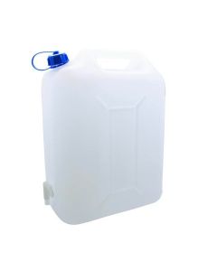 Bidone per l'acqua con rubinetto e tappo a vite - 20 L.