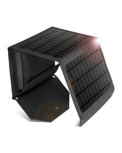 Pannello solare da 24 W con 3 uscite (USB-A, USB-C e 18 V CC)
