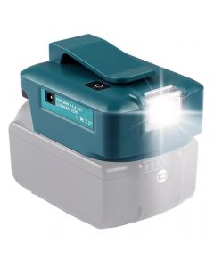 Adattatore Powerbank per Makita 14,4-18V con luce LED e USB-C