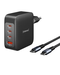 Intenso® USB-C GaN Multiport Power Adapter – 140W Power Delivery + Cavo USB-C