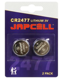 Batterie Japcell Litio CR2477 - 2 pz. imballaggio